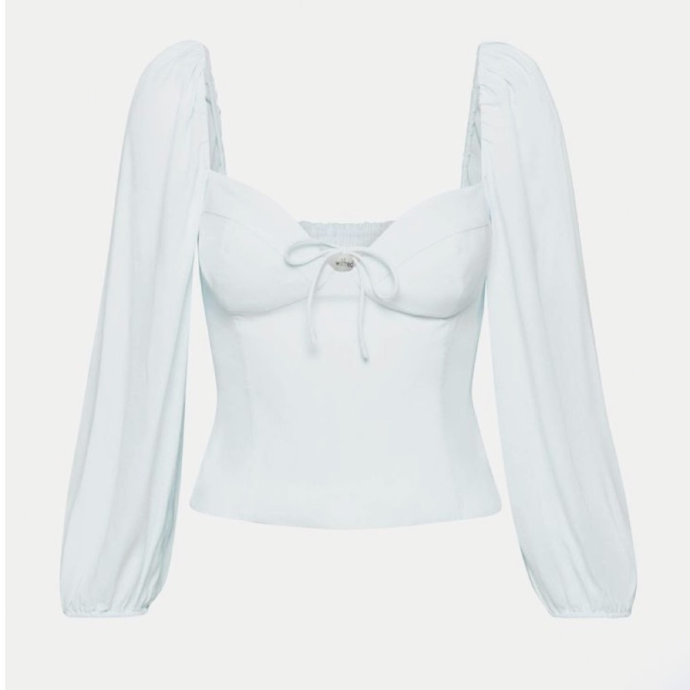 NWOT Wilfred Novella Blouse in Snowmelt Blue